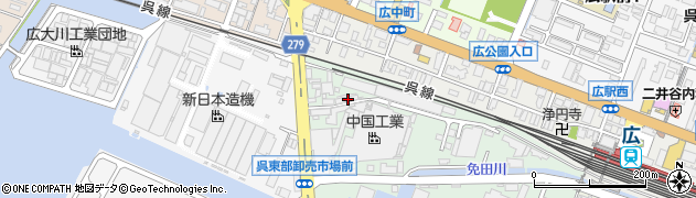 中国工業株式会社　総務部周辺の地図