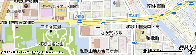 西日本電信電話和歌山支店ビル周辺の地図