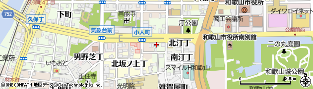 和歌山県和歌山市西汀丁44周辺の地図