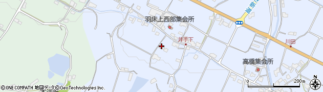 香川県綾歌郡綾川町羽床上1282周辺の地図