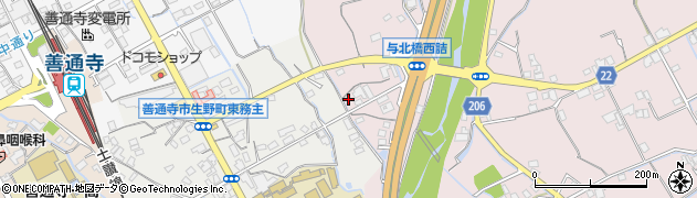 香川県善通寺市与北町2709周辺の地図