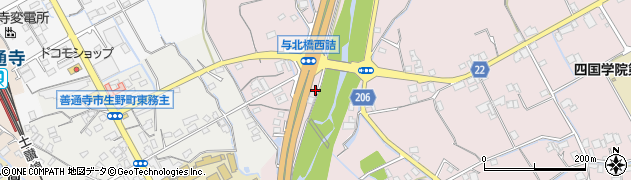 香川県善通寺市与北町2718周辺の地図