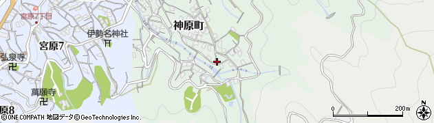 広島県呉市神原町周辺の地図