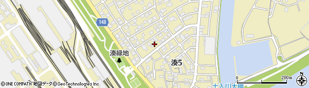 和歌山県和歌山市湊5丁目2周辺の地図
