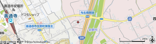 香川県善通寺市与北町2712周辺の地図