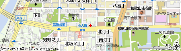 和歌山県和歌山市西汀丁13周辺の地図