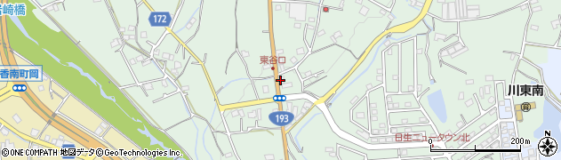 川田製粉製麺工場川東支店周辺の地図