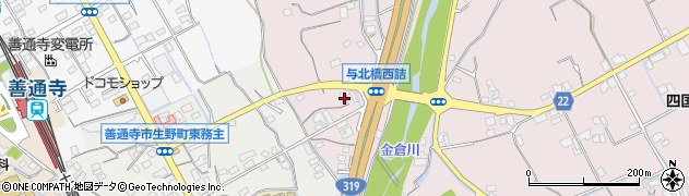 香川県善通寺市与北町2725周辺の地図