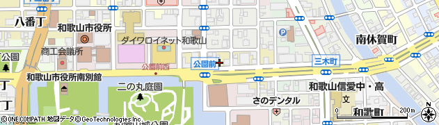 和歌山県和歌山市六番丁周辺の地図