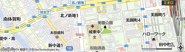 和歌山市立城東中学校周辺の地図