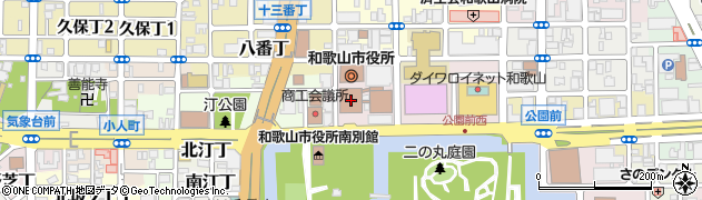 和歌山市役所周辺の地図