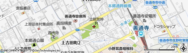香川県善通寺市上吉田町1丁目7周辺の地図