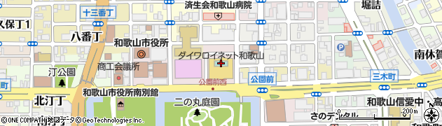 ダイワロイネットホテル和歌山周辺の地図