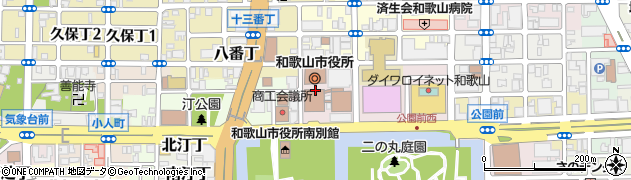 和歌山市役所都市建設局　都市計画部建築指導課周辺の地図