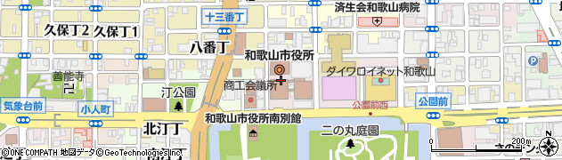 紀陽銀行和歌山市役所支店 ＡＴＭ周辺の地図