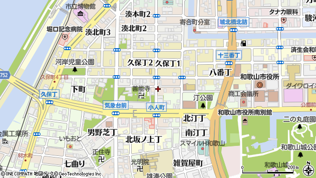 〒640-8226 和歌山県和歌山市小人町の地図