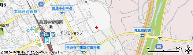 香川県善通寺市上吉田町17周辺の地図