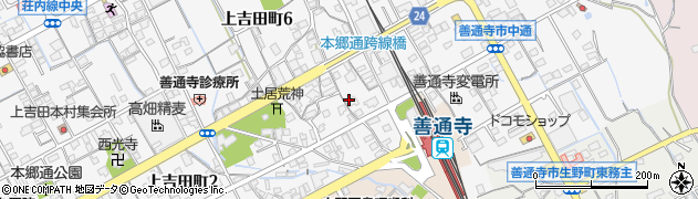 香川県善通寺市上吉田町1丁目周辺の地図