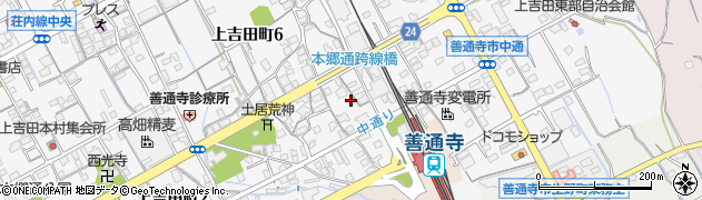 香川県善通寺市上吉田町1丁目9周辺の地図