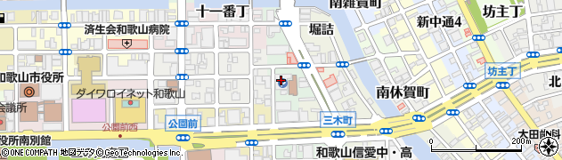 和歌山県和歌山市屋形町1丁目周辺の地図