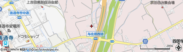 香川県善通寺市与北町2748周辺の地図