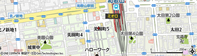 麺屋ひしお　和歌山駅前店周辺の地図