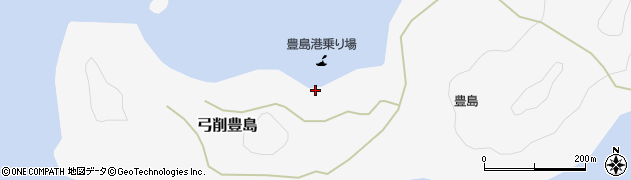 豊島港旅客船ターミナル（上島町）周辺の地図