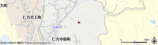 広島県呉市仁方中筋町周辺の地図