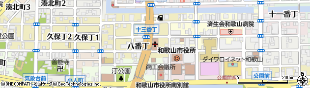和歌山市消防局周辺の地図