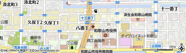 和歌山市消防局　火事など災害に関する情報周辺の地図