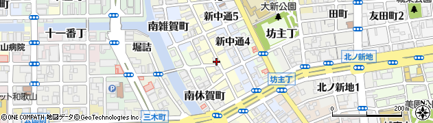 和歌山県和歌山市新通周辺の地図
