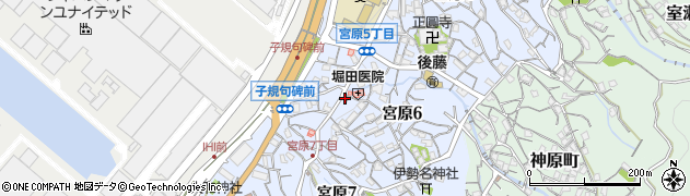 宮原交番周辺の地図