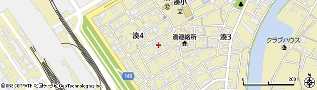 和歌山県和歌山市湊4丁目周辺の地図