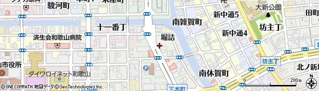 和歌山県和歌山市三木町（堀詰）周辺の地図