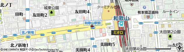 和歌山駅前周辺の地図