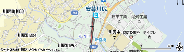 安芸川尻駅周辺の地図
