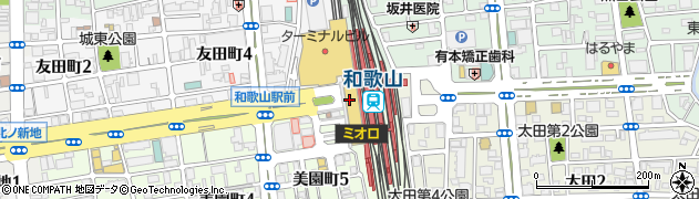 セブンイレブンハートインＪＲ和歌山駅中央口店周辺の地図
