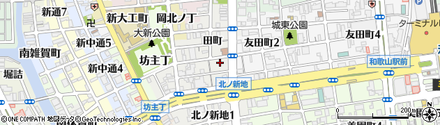 和歌山県和歌山市北ノ新地裏田町周辺の地図