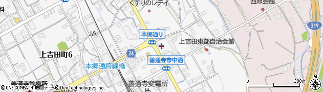 香川県善通寺市上吉田町107周辺の地図