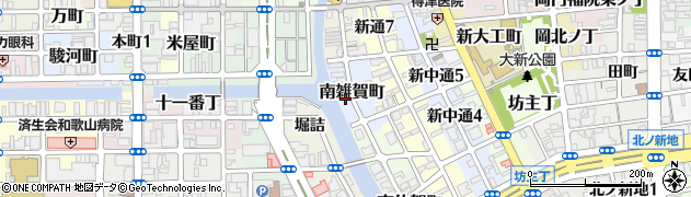 和歌山県和歌山市南雑賀町周辺の地図