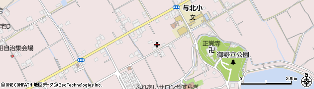 香川県善通寺市与北町周辺の地図