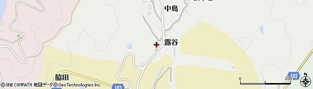徳島県鳴門市瀬戸町中島田（露谷）周辺の地図