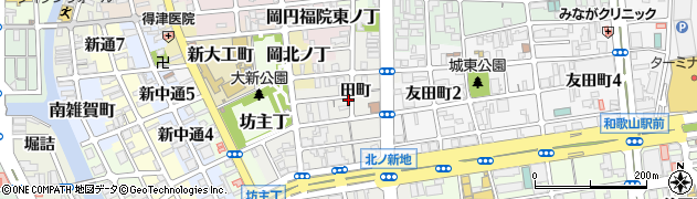 和歌山県和歌山市北ノ新地田町23周辺の地図