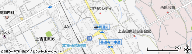 香川県善通寺市上吉田町184周辺の地図