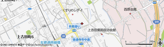 香川県善通寺市上吉田町167周辺の地図