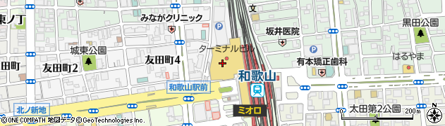 近鉄百貨店和歌山店周辺の地図