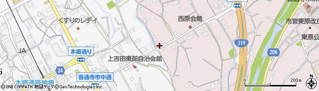 香川県善通寺市与北町3127周辺の地図