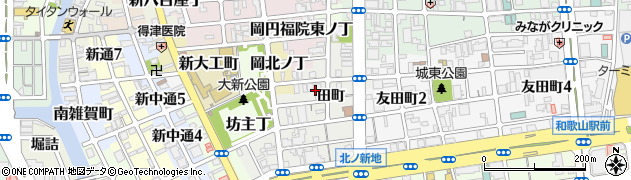 和歌山県和歌山市北ノ新地（分銅丁）周辺の地図