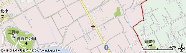 香川県善通寺市与北町414周辺の地図