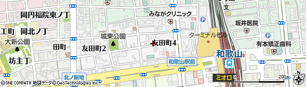 和歌山県和歌山市友田町周辺の地図
